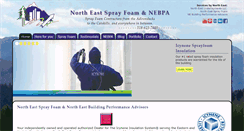 Desktop Screenshot of northeastsprayfoam.com